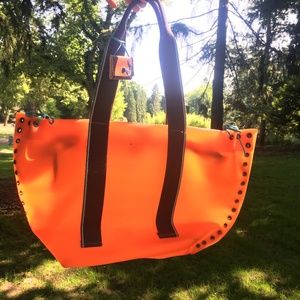 Gabs bag Italian made tote orange summer tote